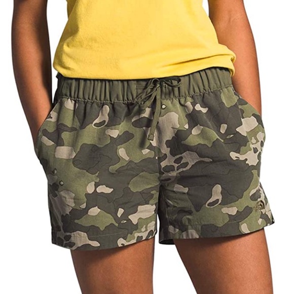The North Face Shorts | The North Face Women's Class V Short Sz XL in Burnt Olive Green Ponderosa Camo | Color: Green | Size: XL | Familyscloset's